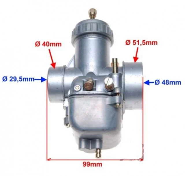 Carburator motocicletă MZ 250 – compatibil MZ 250 / 30N2, model aftermarket [2]