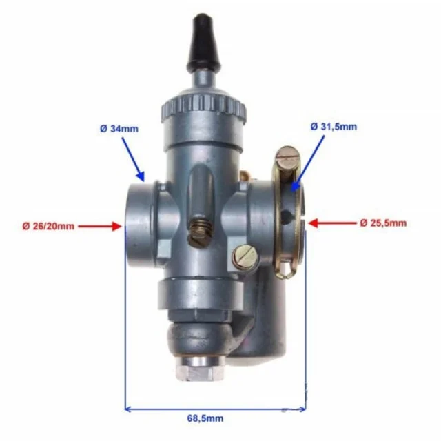 Carburator motocicletă MZ WSK 125 – compatibil 125cc, model aftermarket [3]