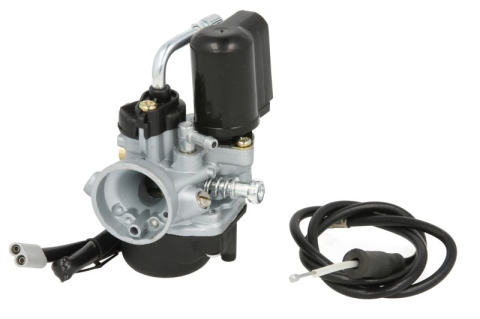 Motor & Transmisie - Carburator Piaggio/Gilera 2T – sufocare electrică, gât 17.5 mm, compatibil modele 50cc (1991–2018)