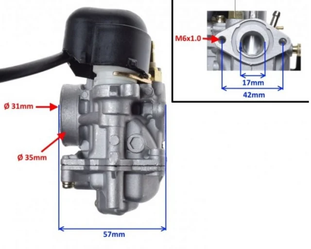 Carburator scuter Suzuki Katana – compatibil 50cc 2T [2]