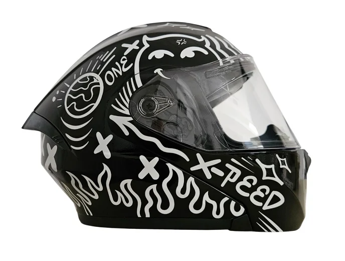 Cască moto X‑ONE X‑3000 GT X‑PEED – Modulară, Negru, Mărimea XL (61 cm) [2]