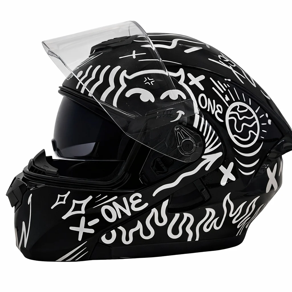 Echipamente - Cască moto X‑ONE X‑3000 GT X‑PEED – Modulară, Negru, Mărimea XL (61 cm)