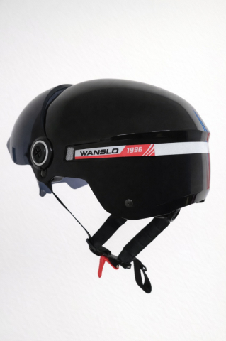 Casca Wanslo RM-010 negru lucios | Cască trotinetă și bicicletă ajustabilă pentru adulți [2]