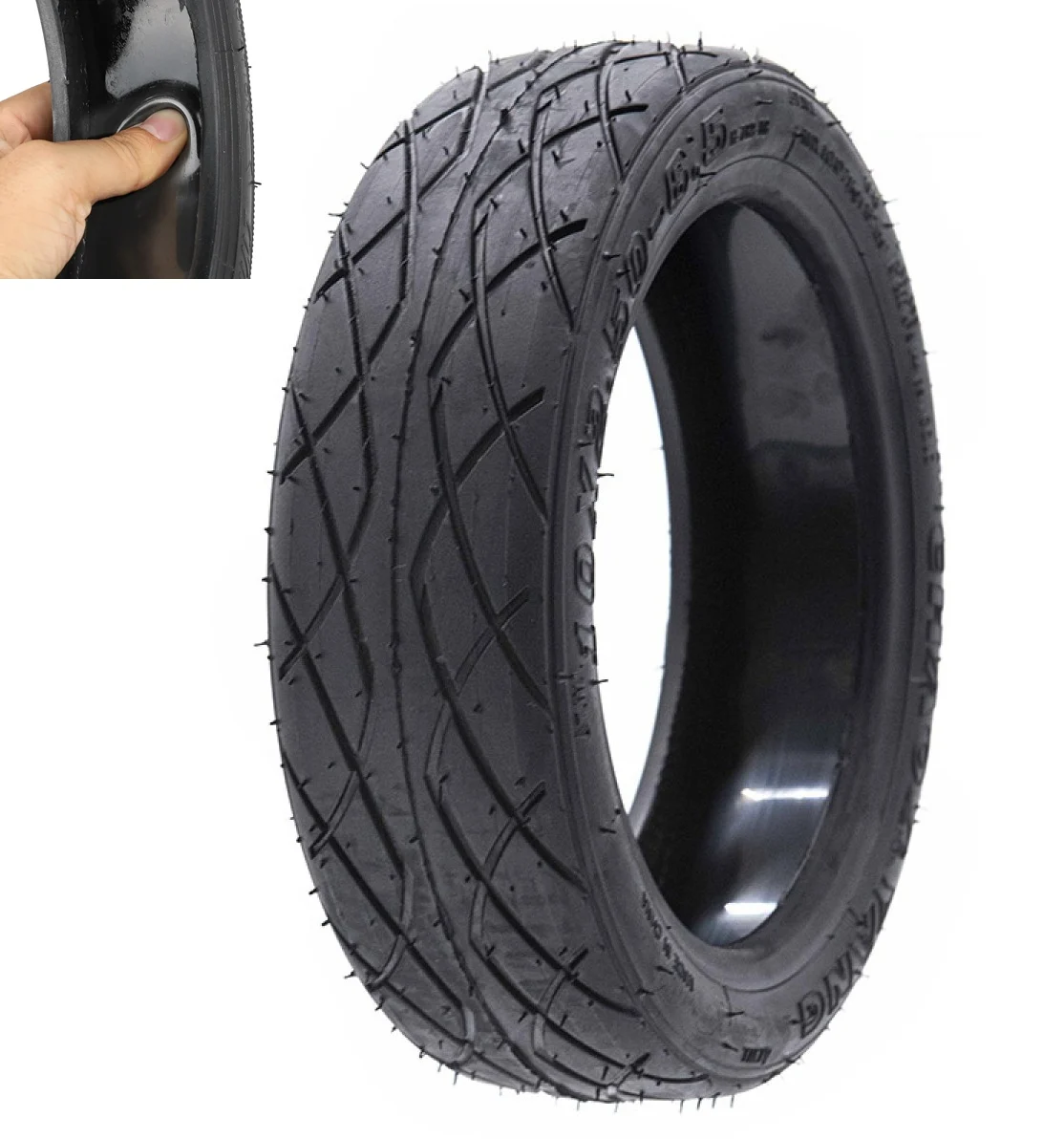 Trotinete Electrice - Cauciuc trotinetă electrică 10 × 2.5 Inch Antipana – cu gel interior anti‑pană