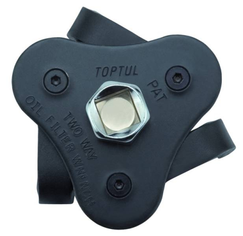 Chei Specializate - Cheie filtru ulei TOPTUL – autoreglabilă, 3 brațe, 65–120 mm, profesională