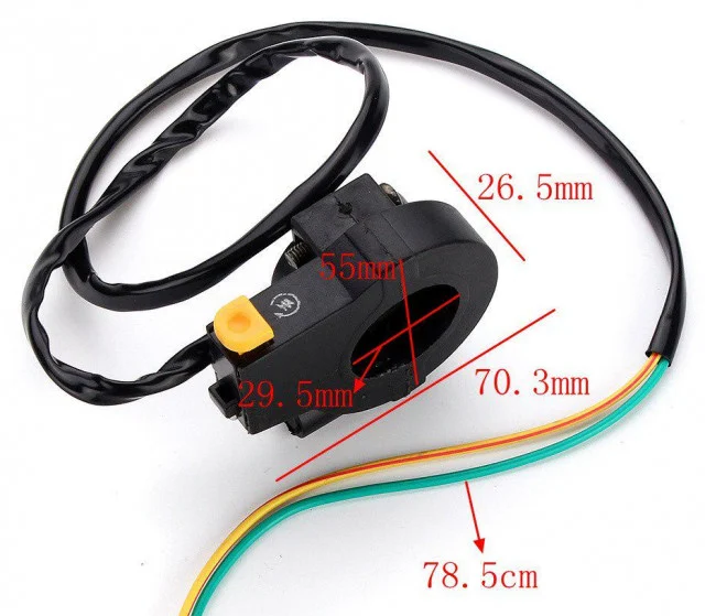 Comutator pornire kit motor bicicletă (2 timpi) [1]