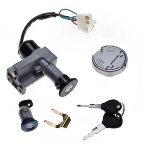Piese & Consumabile scuter - Contact pornire complet Kymco Agility 50cc – contact + capac rezervor + blocare portbagaj + 2 chei