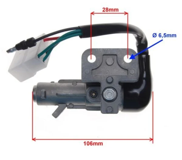 Contact pornire complet Kymco Agility 50cc – set comutator + chei [1]