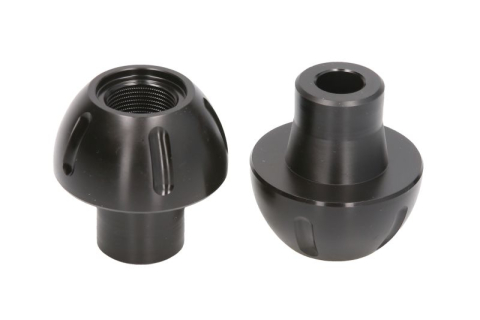 Protectii - Crash Pad RD Moto – 60 mm – Diametru 59 mm – Poliamida – Negru – Set 2 Bucati