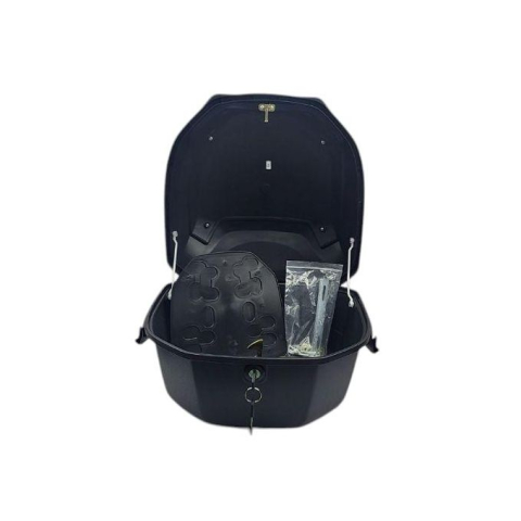 Cutie portbagaj 777 roșie 40L | Portbagaj scuter cu cheie și stop reflectorizant [6]