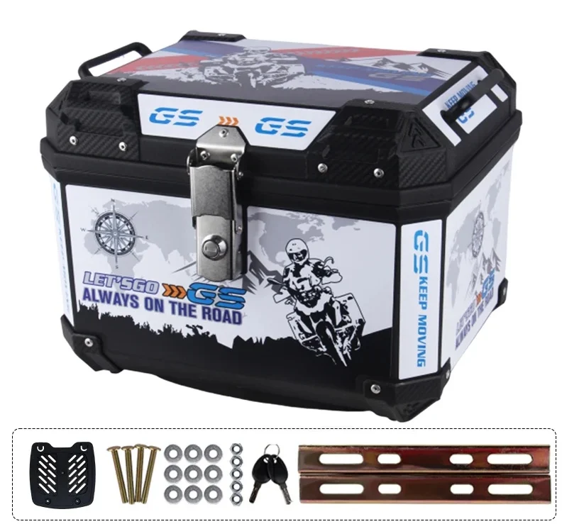 Accesorii - Cutie portbagaj Enduro 45L | Cutie moto cu închidere cu cheie și prindere inclusă