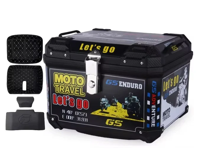 Cutie portbagaj GS Enduro 45L | Cutie moto cu închidere pe cheie și prindere inclusă [2]