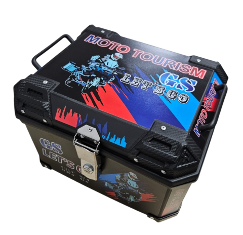 Cutie portbagaj GS Enduro Lets Go 45L | Cutie moto 45L cu cheie și prindere inclusă [2]