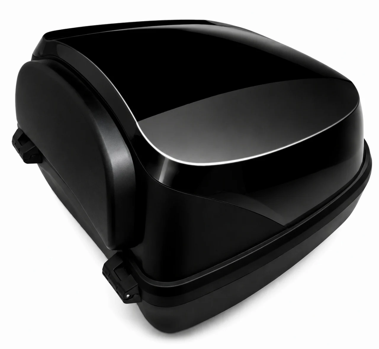 Cutie portbagaj scuter RM‑76 (40L) – capac negru lucios, închidere cu cifru [4]