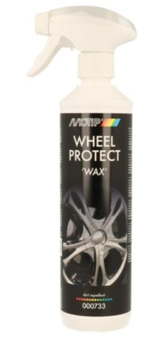 Detailing - Detergent jante & anvelope MOTIP Wheel Protect Wax 500 ml – pH neutru, silicon, protecție lucioasă