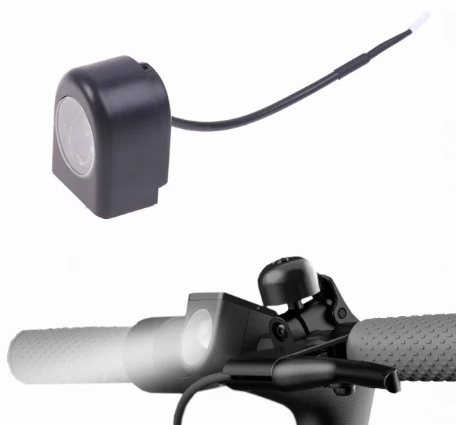 Electrice - Far trotinetă electrică – lampă față compactă (40 × 30 mm, cablu 13 cm)