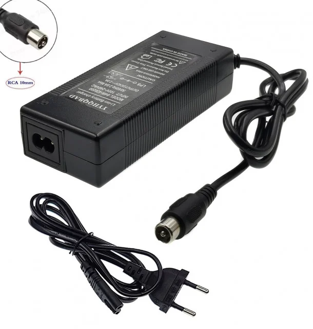 Trotinete Electrice - Încărcător bicicletă electrică 29.4V 2A – mufă RCA 10 mm (pentru baterii 24V Li‑Ion)