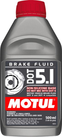 Lichid Frana - Lichid de Frana MOTUL DOT 5.1 – 0.5 L – Uscat 272°C / Umed 185°C