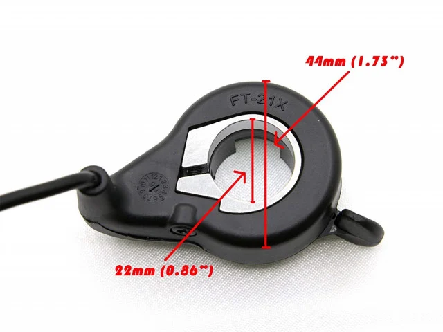 Manetă accelerație simplă pentru bicicletă / trotinetă electrică – 3 fire, tip „finger throttle” [2]