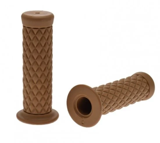Accesorii - Mansoane ghidon scuter din cauciuc – Bej, Ø 22 mm