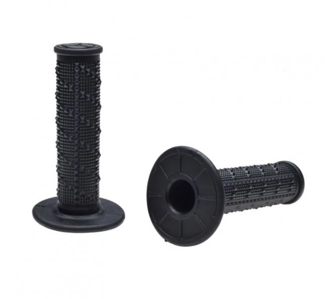 Accesorii - Mansoane moto Enduro din cauciuc – Negre, Ø 22/24.5 mm, 119 mm lungime