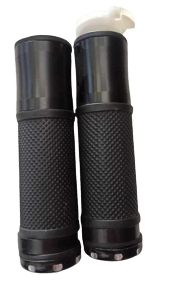 Accesorii - Mansoane scuter metalice + cauciuc negru – Ø 22 mm, cu plastic accelerație inclus