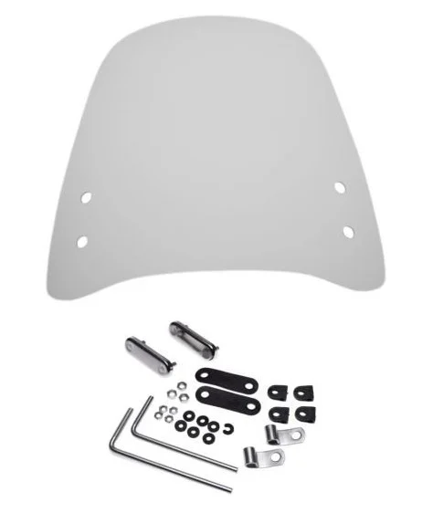 Accesorii - Parbriz moto / scuter universal – 37 × 39 cm, protecție vânt și intemperii