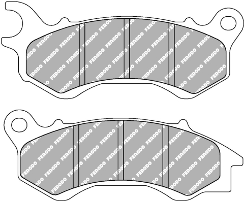 Plăcuțe frână față – eco frecare EF, 41,7/44,7×109,5–111×8 mm – compatibile Honda NSC/PCX, Kymco Agility/Like [1]