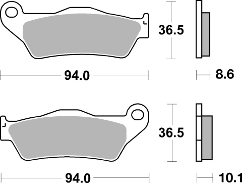 Plăcuțe Frână Spate BREMBO 07BB28SP – Sinterizate SP – BMW HP2 / K / R / S 850–1300 (1993–2018) [1]