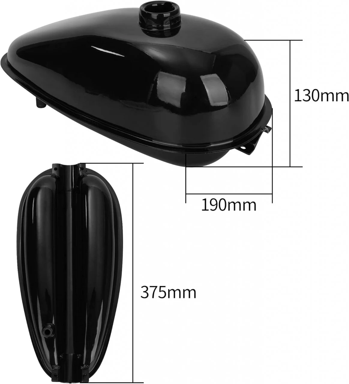 Rezervor benzină kit motor bicicletă 3.5L [4]