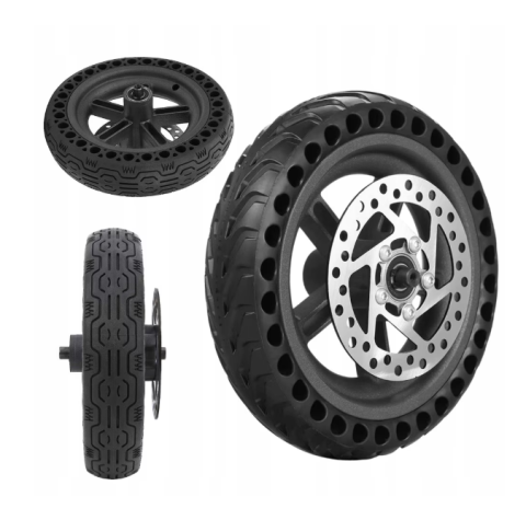 Roată completă 8.5 inch pentru trotinetă Xiaomi M365 – cauciuc plin fagure + disc frână inclus [6]