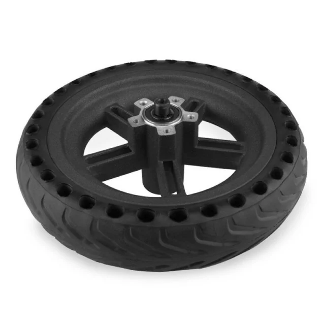 Roată spate trotinetă electrică 10 inch – cauciuc solid (complet asamblată) [1]