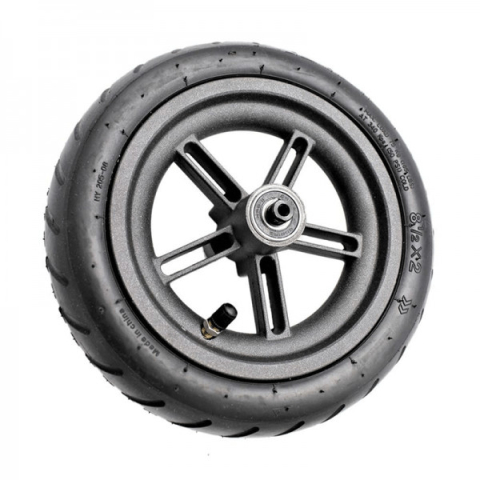 Roată spate trotinetă electrică 8.5 inch (cauciuc cu cameră) – completă, montată [3]