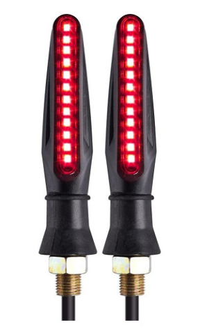 Piese & Consumabile scuter - Semnalizări LED scuter tip bandă roșie | Set 2 buc 12V