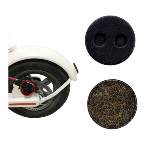 Set 2 plăcuțe frână 20×20 mm pentru trotinetă electrică Xiaomi M365 – metal + rășină, negru [4]