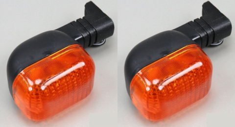 Set 4 semnale scuter Honda Cagiva Peugeot | 105×46 mm, diametru sticlă 44×53 mm [1]