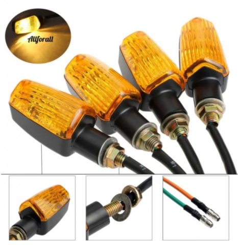 Piese & Consumabile scuter - Set 4 semnale scuter/motocicletă universale 12V | Filet M8