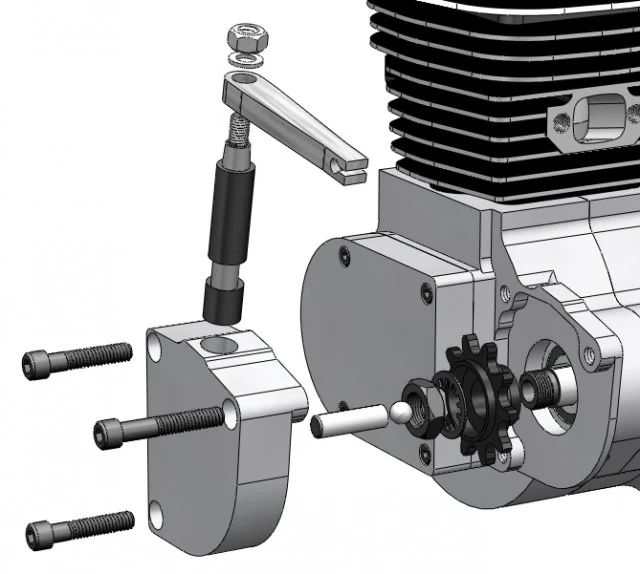 Set cuplaj ambreiaj kit motor bicicletă [4]