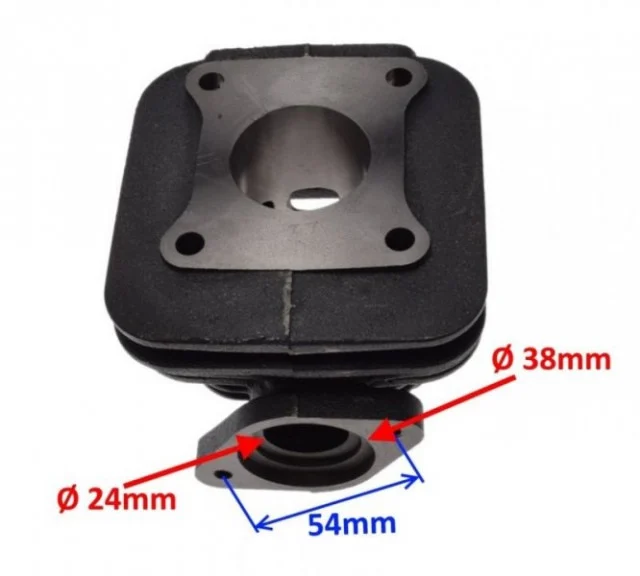 Set motor 2T 50cc Kymco / SYM AC – cilindru 39 mm, compatibil Calypso, Heroism, Jet, Mask [2]