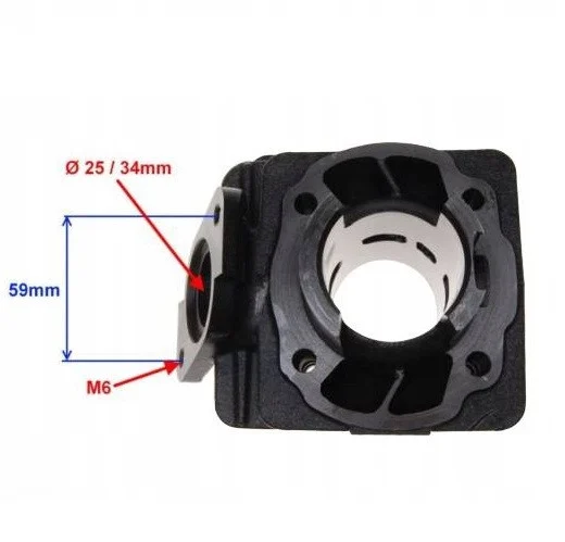 Set motor scuter 2T 50cc Honda Bali / SFX / SH / X8R – răcire aer, cilindru 39 mm [2]
