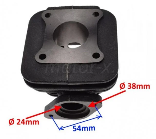 Set motor scuter 2T 80cc Kymco AC – cilindru 47 mm cu muzicuță, compatibil SYM / Kymco [1]