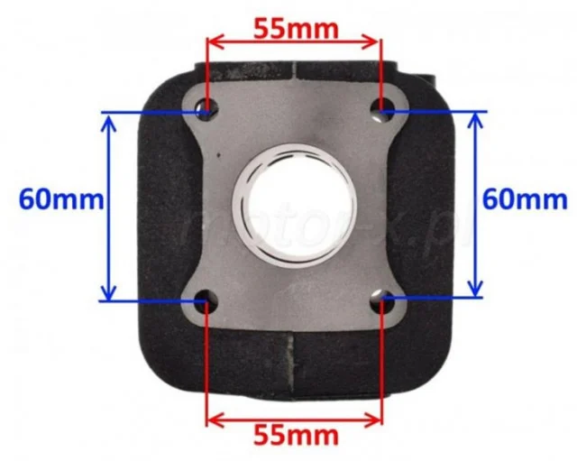 Set motor scuter 2T 80cc Kymco AC – cilindru 47 mm cu muzicuță, compatibil SYM / Kymco [2]