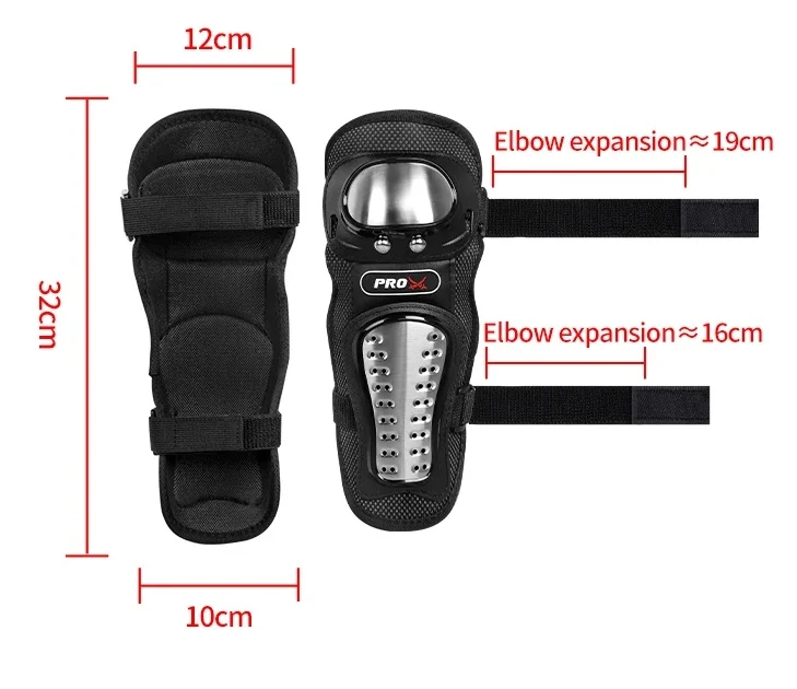 Set protecții PRO‑BIKER 4 bucăți genunchi și coate din oțel inoxidabil | Off‑road [3]
