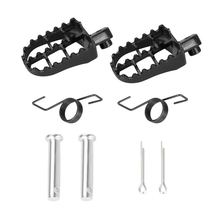 Accesorii - Set scărițe motociclă racing aluminiu Negru | 2 bucăți