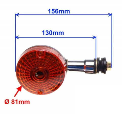 Set semnalizări față Suzuki GN125 | BA15S 12V, filet M10×1,5 — set 2 buc [1]