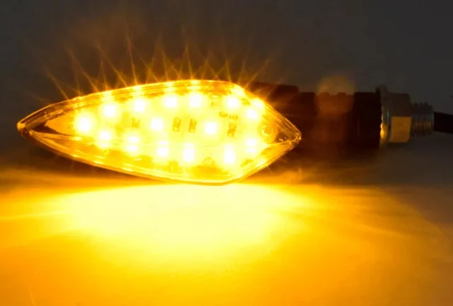 Set semnalizari moto 19 LEDuri | Lumină galbenă set 2 buc [1]