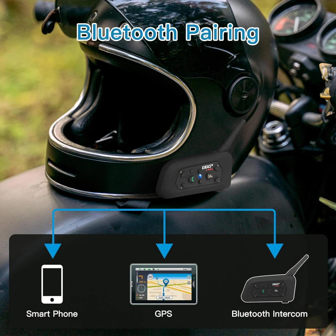 Sistem de comunicare intercom moto EJEAS V6 Pro [1]