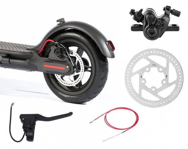 Kit Franare - Sistem frână trotinetă electrică – disc 110 mm (set complet)
