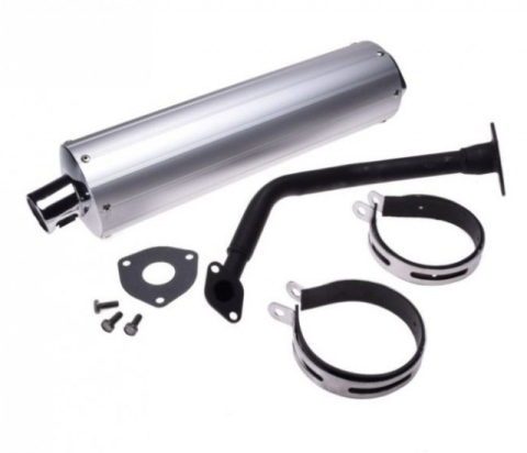 Piese & Consumabile scuter - Tobă racing scuter chinezesc 4T R12 – esapament sport pentru motoare GY6 50–80cc