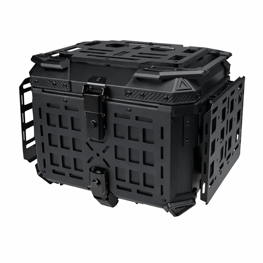 Top Case Touring Multifuncțional – 45 Litri, cu platforme laterale rabatabile [1]